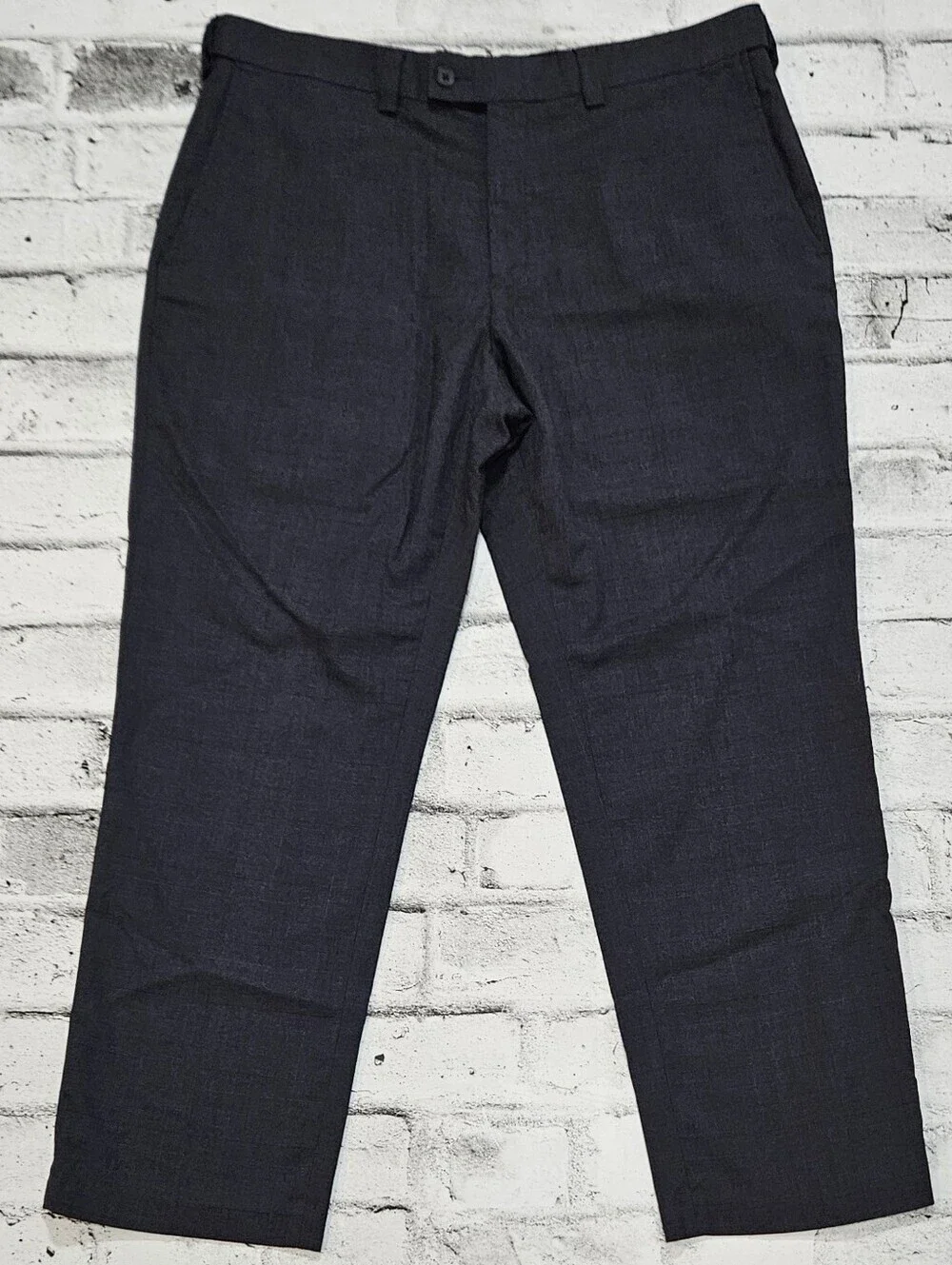 Haggar Charcoal Dress Pants Classic Fit Flat Front Men's 38